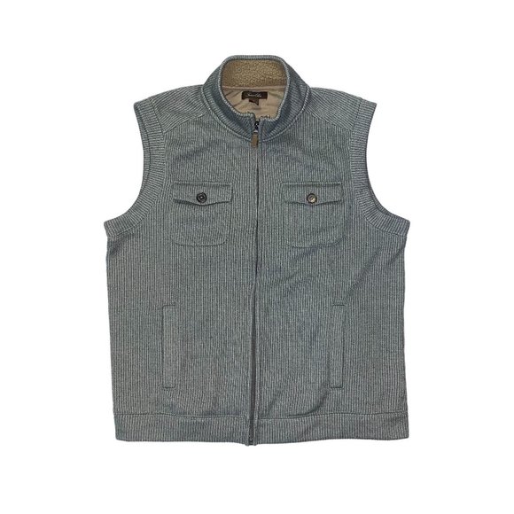 Tasso Elba Other - Tasso Elba Outdoor Full-Zip Pocket Sweater Vest - Gray - Men's Outerwear Size L